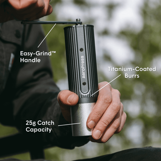 AeroPress Manual Coffee Grinder - Coffee Grinder for Home and Travel Preparation