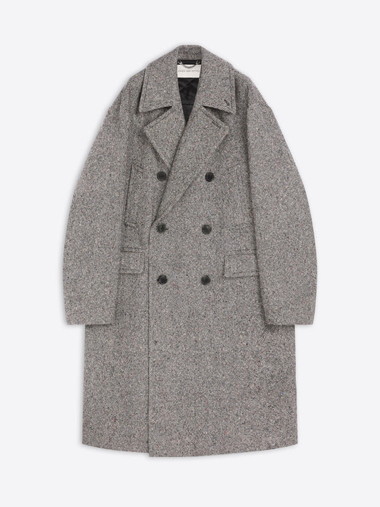 Oversized Wool Tweed Coat