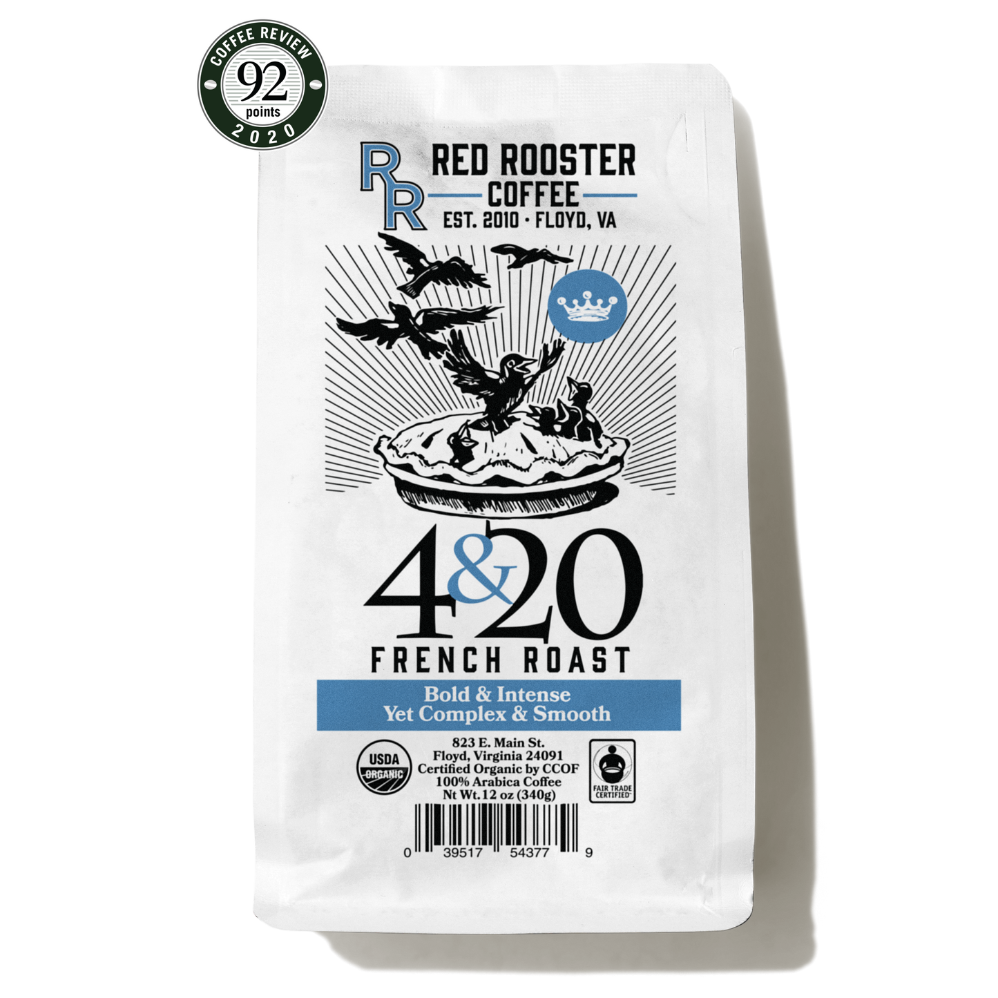 Organic 4 and 20 French Roast - Coffee Selection for Fresh Daily Preparation
