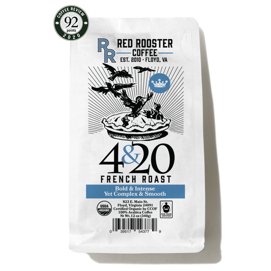 Organic 4 and 20 French Roast - Coffee Selection for Fresh Daily Preparation