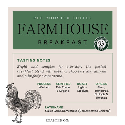 Organic Floyd Farmhouse Breakfast Blend - Coffee Selection for Fresh Daily Preparation