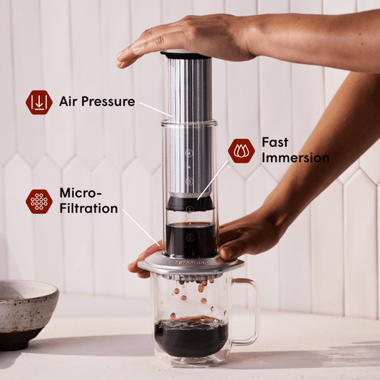 AeroPress Premium 20th Anniversary Bundle - Coffee Maker and Accessory Set for Daily Use