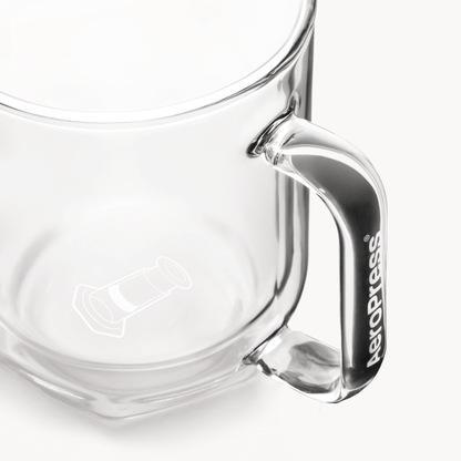 AeroPress Double Wall Glass Coffee Mug - 2 Pack - Brewing Companion for Everyday Coffee