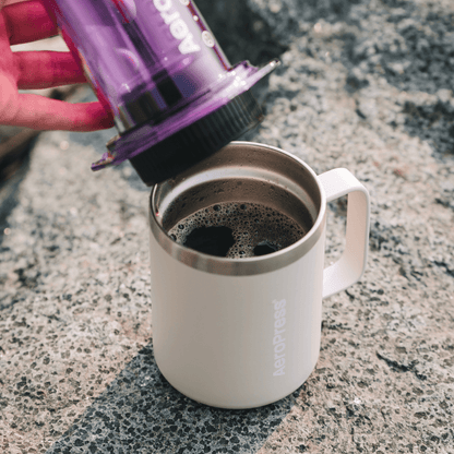 AeroPress Travel Coffee Mug - Stainless Steel - Brewing Companion for Everyday Coffee
