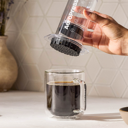 AeroPress Coffee Maker - Clear and Colors - Portable Coffee Maker for Home and Travel
