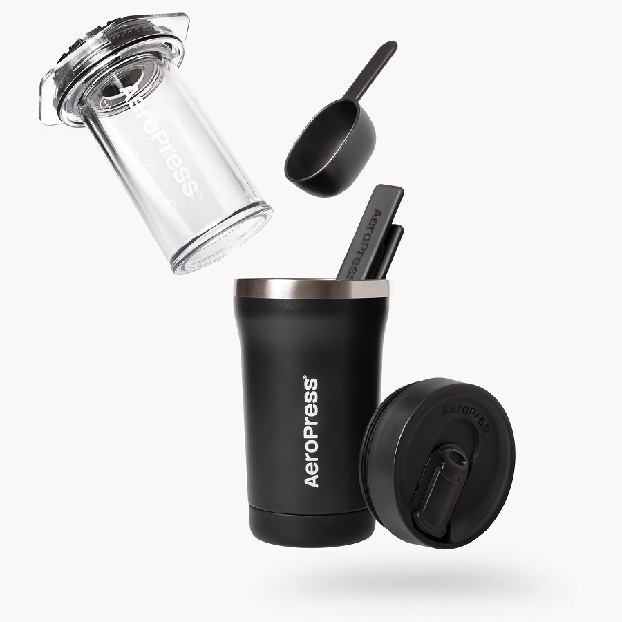 Travelers Bundle - Go Plus - Coffee Maker and Accessory Set for Daily Use