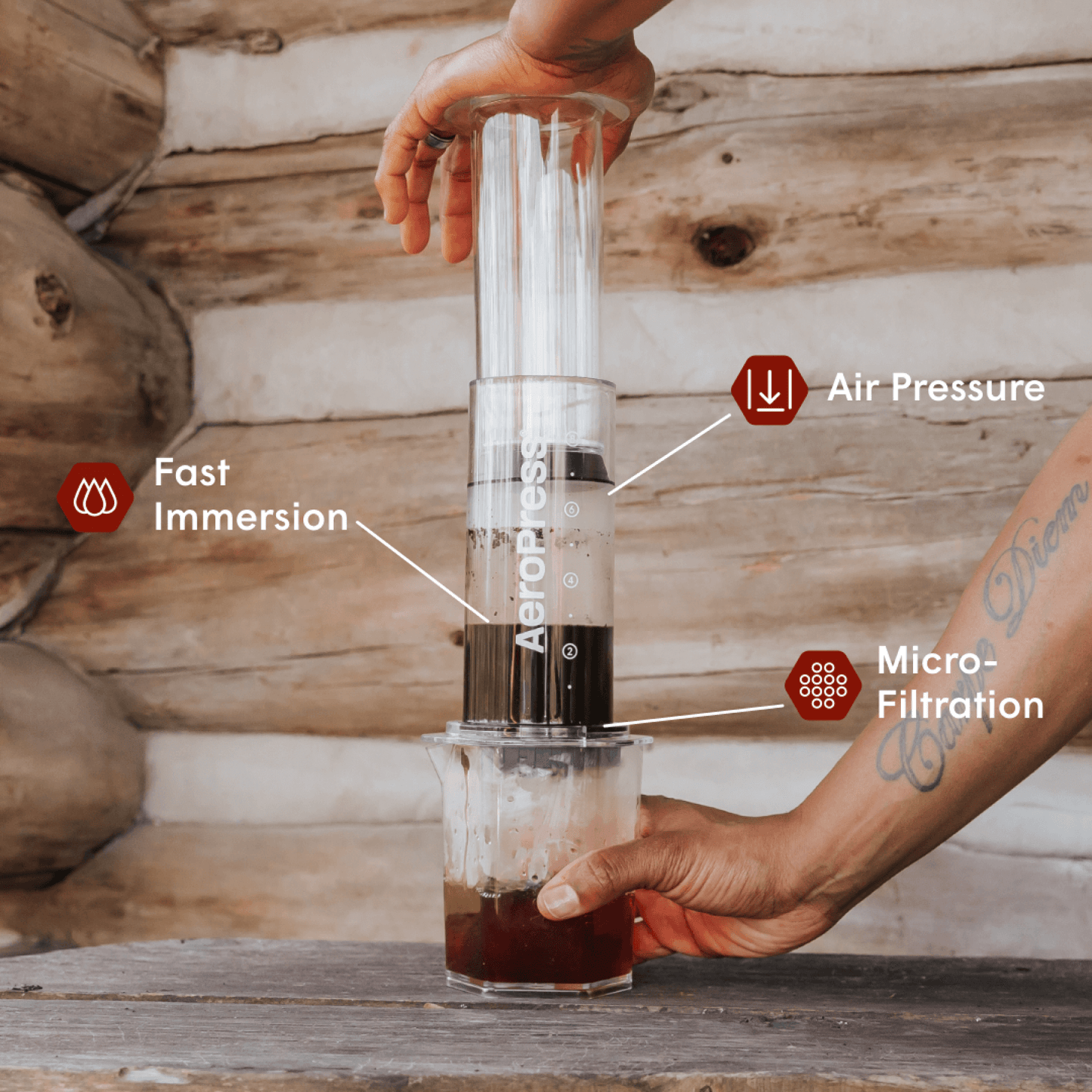 Travelers Bundle - Clear XL - Coffee Maker and Accessory Set for Daily Use
