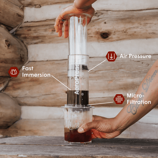 Travelers Bundle - Clear XL - Coffee Maker and Accessory Set for Daily Use