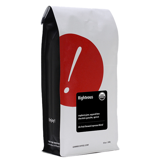 Righteous (Organic) 12 oz - Coffee Selection for Fresh Daily Preparation