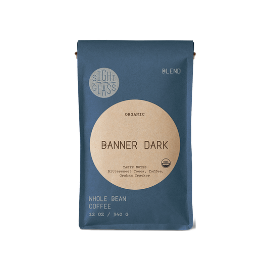 Organic Banner Dark 12 oz - Coffee Selection for Fresh Daily Preparation