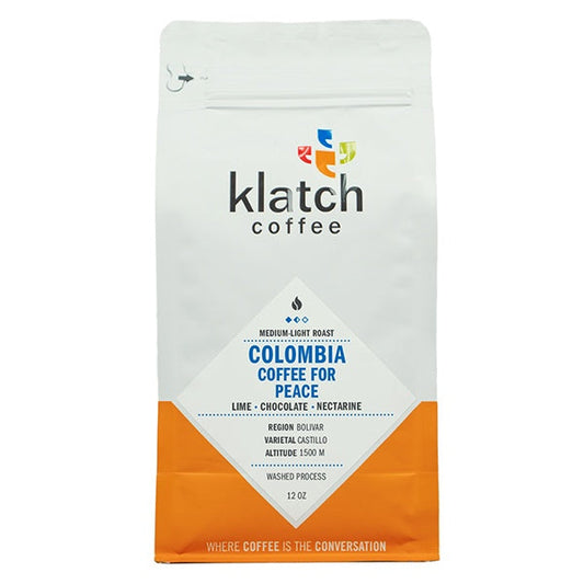 Colombia Coffee for Peace 12 oz - Coffee Selection for Fresh Daily Preparation