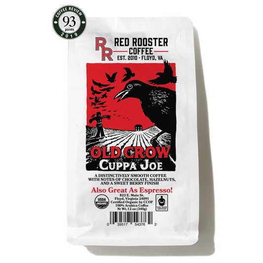 Organic Old Crow Cuppa Joe - Coffee Selection for Fresh Daily Preparation
