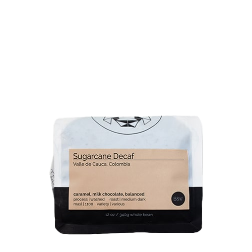Sugarcane Decaf 12 oz - Coffee Selection for Fresh Daily Preparation