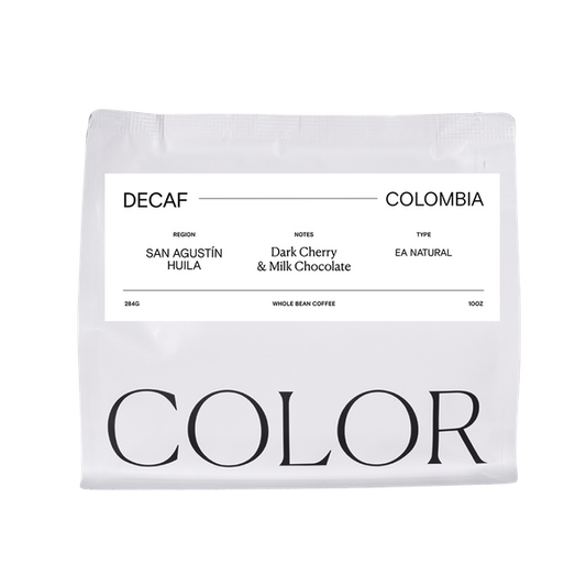 Decaf Colombia San Agustin 10 oz - Coffee Selection for Fresh Daily Preparation