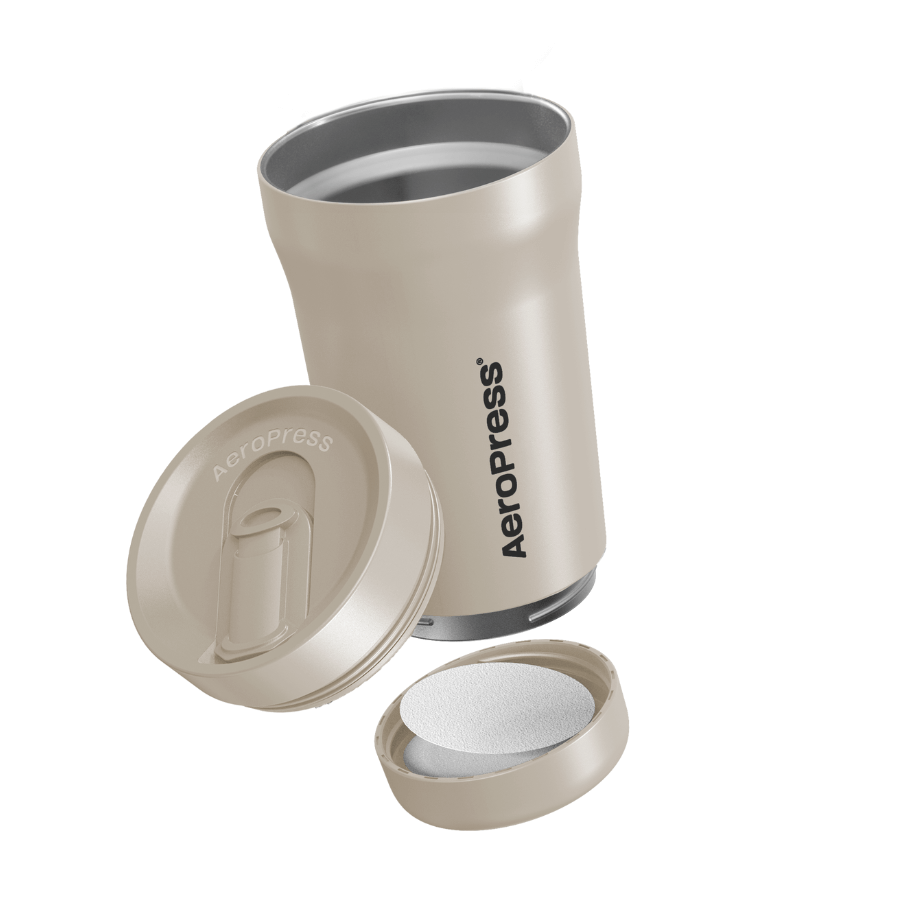AeroPress Travel Coffee Tumbler - Stainless Steel - Brewing Companion for Everyday Coffee