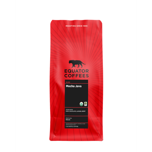Mocha Java Fair Trade Organic 2 lb - Coffee Selection for Fresh Daily Preparation